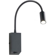 Redo 01-1194 - LED Rugalmas kicsi lámpa HELLO LED/3W/230V fekete