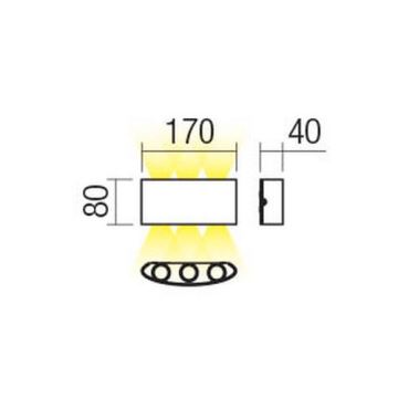 Redo 90225 - LED Kültéri fali lámpa FABO LED/6W/230V 3000K IP54 fehér