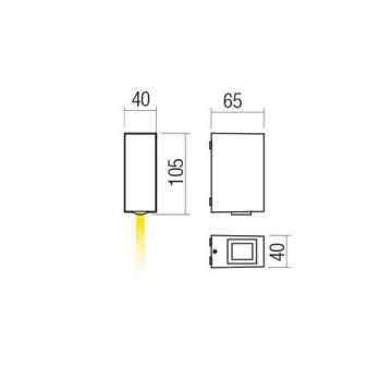 Redo 90418 - LED Kültéri fali lámpa ACE LED/3,36W/230V 4000K IP54 barna