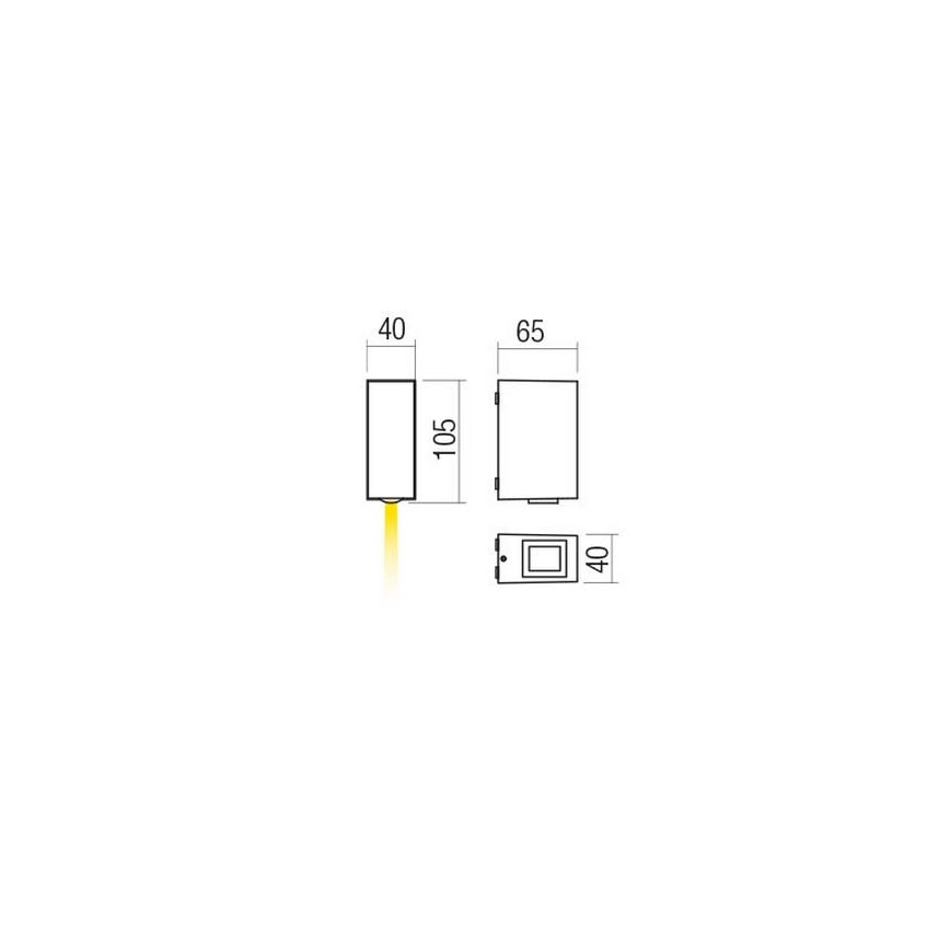 Redo 90418 - LED Kültéri fali lámpa ACE LED/3,36W/230V 4000K IP54 barna