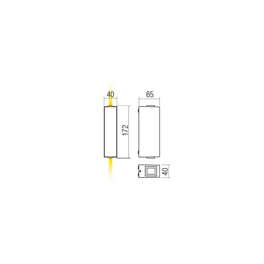 Redo 90422 - LED Kültéri fali lámpa ACE LED/5,84W/230V 4000K IP54 antracit