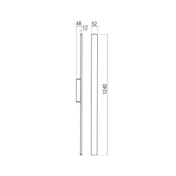 Redo 90430 - LED Kültéri fali lámpa REFLEXA LED/20W/230V 3000K 124 cm IP54 fehér