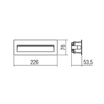 Redo 9092 - LED Kültéri lépcsőmegvilágító IGOR LED/6W/230V 3000K IP54 antracit