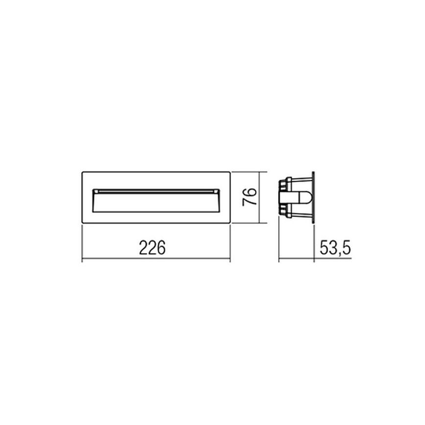 Redo 9092 - LED Kültéri lépcsőmegvilágító IGOR LED/6W/230V 3000K IP54 antracit