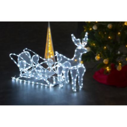 LED Kültéri karácsonyi dekoráció LED/12W/230V IP44 rénszarvas