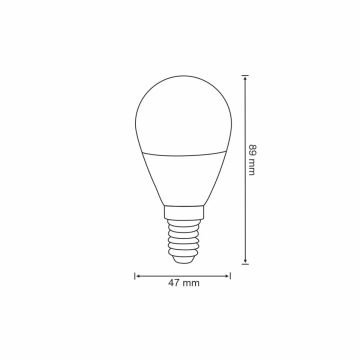 RGB LED Dimmelhető izzó G45 E14/5,5W/230V 3000-6500K Wi-fi Tuya