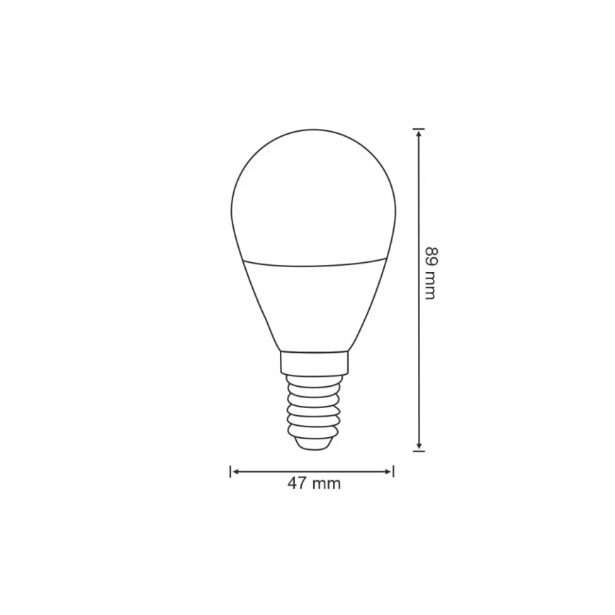 RGB LED Dimmelhető izzó G45 E14/5,5W/230V 3000-6500K Wi-fi Tuya