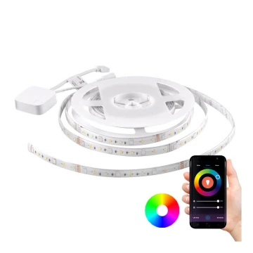 RGB LED Szabályozható szalag Wi-fi + zenei funkció LED/20W 5 m Tuya