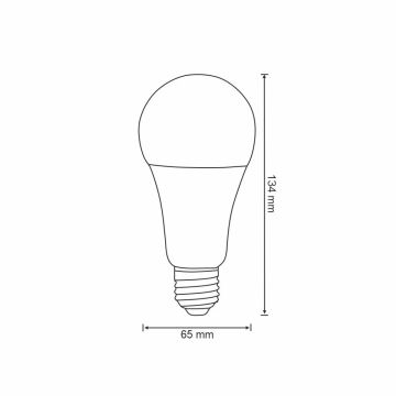 RGBW LED Dimmelhető izzó A65 E27/11W/230V 2700-6500K Wi-Fi Tuya