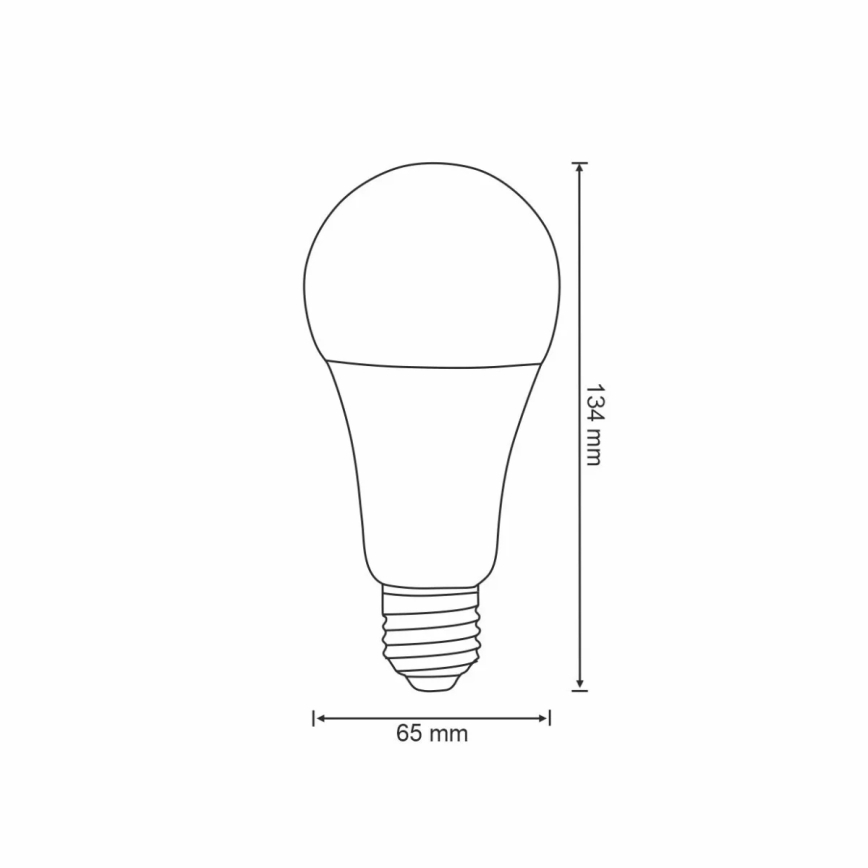 RGBW LED Dimmelhető izzó A65 E27/11W/230V 2700-6500K Wi-Fi Tuya