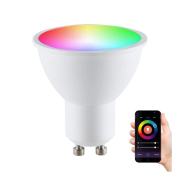 RGBW LED Dimmelhető izzó G45 GU10/5,5W/230V 2700-6500K Wi-Fi Tuya