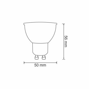 RGBW LED Dimmelhető izzó G45 GU10/5,5W/230V 2700-6500K Wi-Fi Tuya