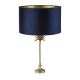 Searchlight - Asztali lámpa PALM 1xE27/10W/230V kék/arany