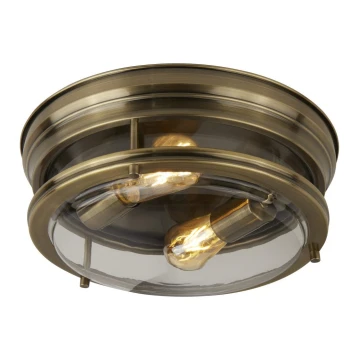Searchlight - Mennyezeti lámpa EDINBURGH I 2xE27/40W/230V bronz