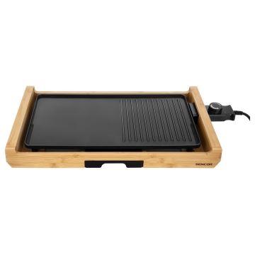 Sencor - Asztali elektromos grill 1800W/230V bambusz