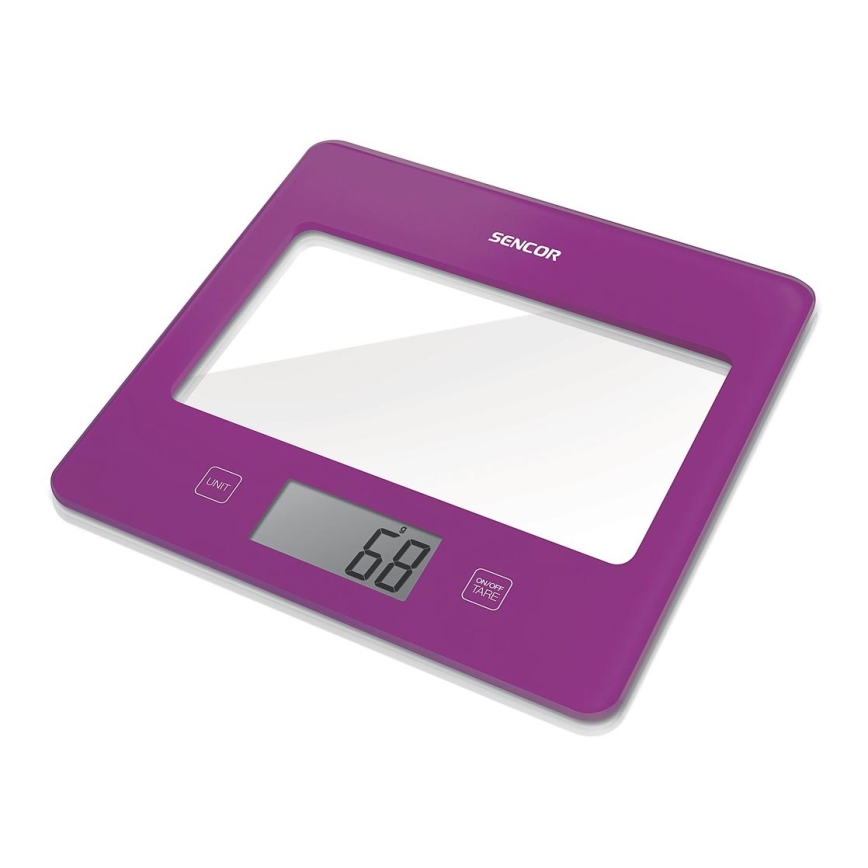 Sencor - Digitális konyhai mérleg 1xCR2032 lila