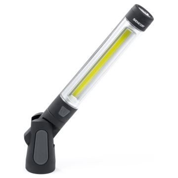 Sencor - LED Zseblámpa LED/3W/COB + LED/1W/4xAAA