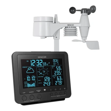 Sencor - Professzionális meteorológiai állomás színes LCD kijelzővel 1xCR2032