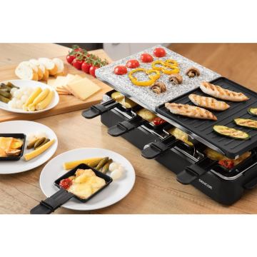 Sencor - Raclette grill kiegészítőkkel 1400W/230V