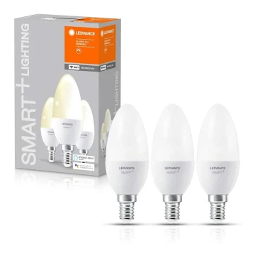 SET 3x LED Dimmelhető izzó SMART + E14/5W/230V 2700K Wi-Fi - Ledvance