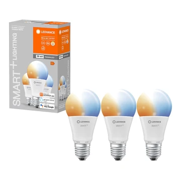 SET 3x LED Dimmelhető izzó SMART + E27/9W/230V 2700K-6500K Wi-Fi - Ledvance