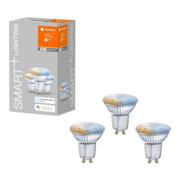 SET 3x LED fényerő-szabályozós izzó  SMART+ GU10/5W/230V 2700K-6500K Wi-Fi - Ledvance