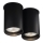 Shilo - Mennyezeti lámpa 2xGU10/15W/230V 9 cm fekete
