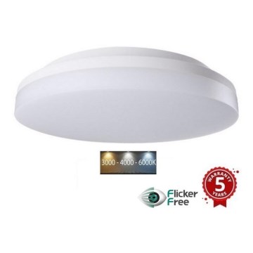 Sinclair - LED Felületre szerelhető lámpa LED/30W/230V 3000K/4000K/6000K IP54 33 cm fehér