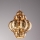 SIRU - Csillár zsinóron FOGLIA ORO 1xE27/60W/230V átm. 27 cm arany Velencei üveg/arany