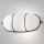 SIRU - Fali lámpa CAGE 1xGX53/10W/230V 22 cm fekete/fehér Velencei üveg
