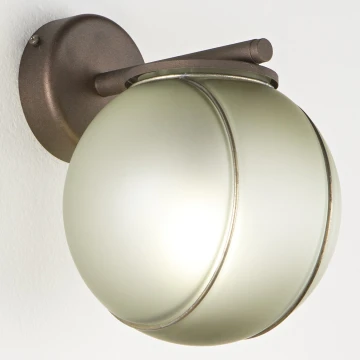 SIRU - Fali lámpa FLORET 1xE14/40W/230V barna/szürke Velencei üveg