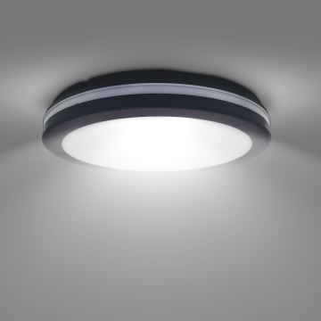 LED Dimmelhető kültéri mennyezeti lámpa LED/18W/22W/26W/230V 3000/4000/6500K IP65 fekete