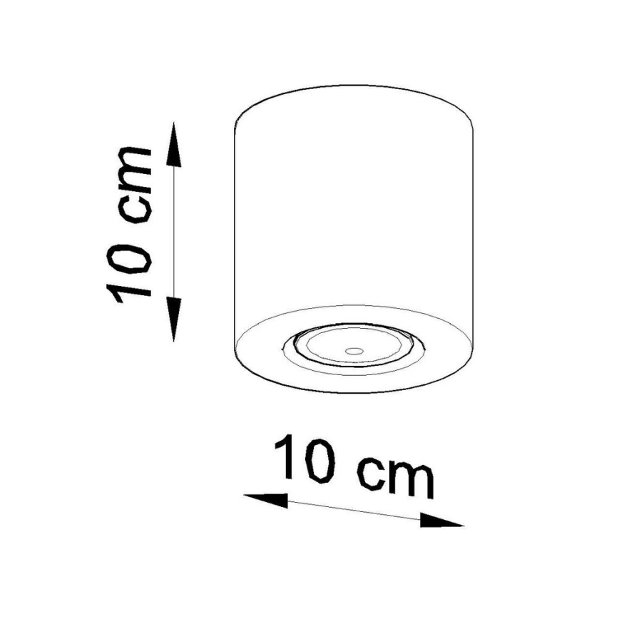 Spotlámpa ORBIS 1xGU10/10W/230V beton