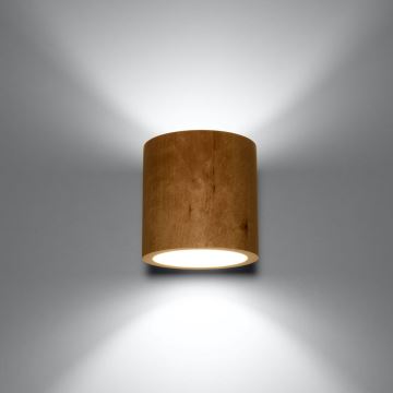 Fali lámpa ORBIS 1xG9/40W/230V bükkfa