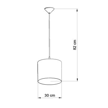 Gyerek csillár zsinóron OWLS 1xE27/15W/230V átm. 30 cm baglyos