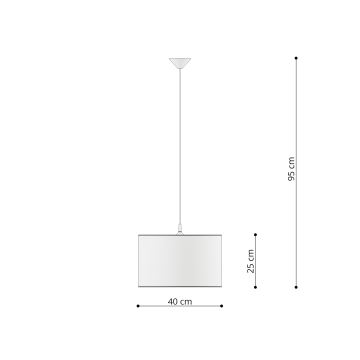 Gyerek csillár zsinóron OWLS 1xE27/15W/230V átm. 40 cm baglyos