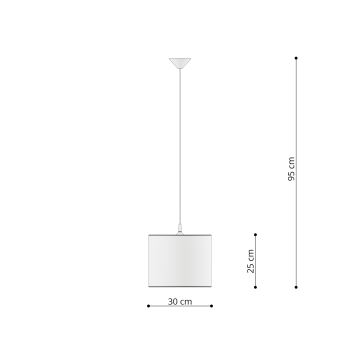 Gyerek csillár zsinóron FOOTBALL 1xE27/15W/230V átm. 30 cm futball