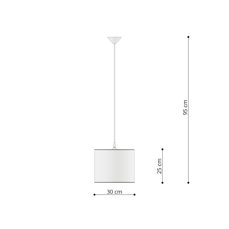 Gyerek csillár zsinóron FOOTBALL 1xE27/15W/230V átm. 30 cm futball