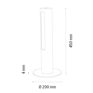 LED Dimmelhető asztali lámpa CONOR LED/9W/230V tölgy – FSC igazolt