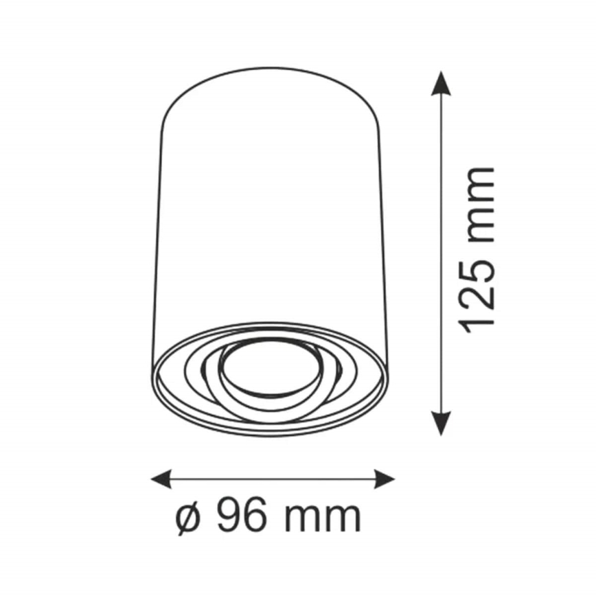 Spotlámpa HADAR R1 1xGU10/10W/230V fehér