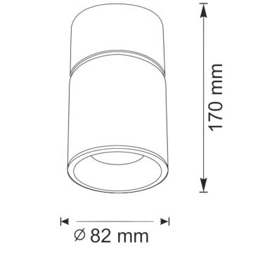 Spotlámpa NIXA 1xGU10/10W/230V fekete