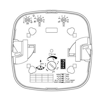 Steinel 002756 - Jelenlét érzékelő IR Quattro HD 24m DALI-2 APC fehér