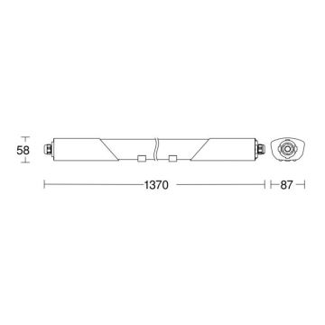 Steinel 052904 - LED Ipari fénycsöves lámpa RS LED/30W/230V IP66 4000K