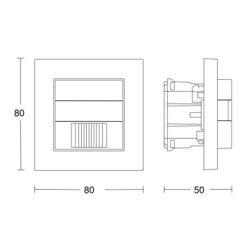 Steinel 058463 - Mozgásérzékelő IR 180 V3 KNX fehér