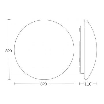 Steinel 058579 - LED Fürdőszobai mennyezeti lámpa érzékelővel RS PRO LED/16W/230V IP54 4000K