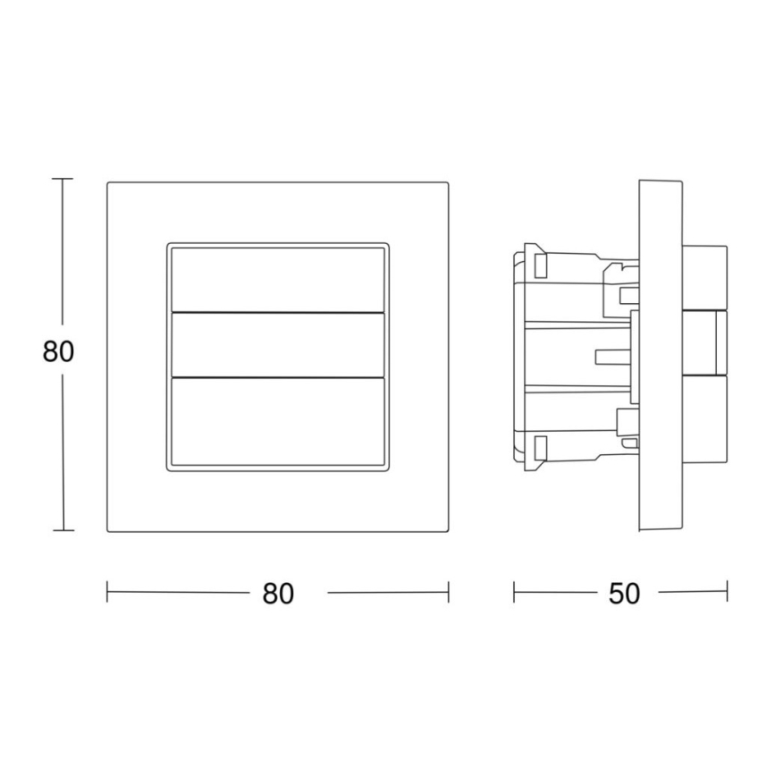 Steinel 059460 - Mozgásérzékelő HF 180 KNX fehér