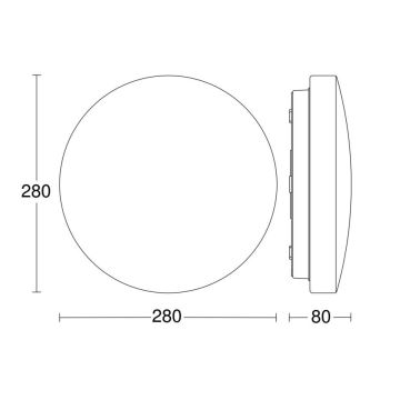 Steinel 069674 - LED Fürdőszobai mennyezeti lámpa érzékelővel RSPRO P1 LED/9,4W/230V 4000K IP54