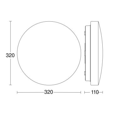 Steinel 069735-LED Fürdőszobai lámpa érzékelővel RSPRO P2 9,5W/230V 4000K IP54