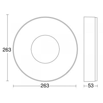 Steinel 078775 - LED Mennyezeti lámpa RS 200 C LED/17,1W/230V 3000K IP54