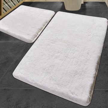 SZETT 2 db fürdőszobai szőnyeg 60x100 cm fehér